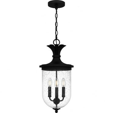 Quoizel Havana 3-Light Earth Black Outdoor Hanging Lantern