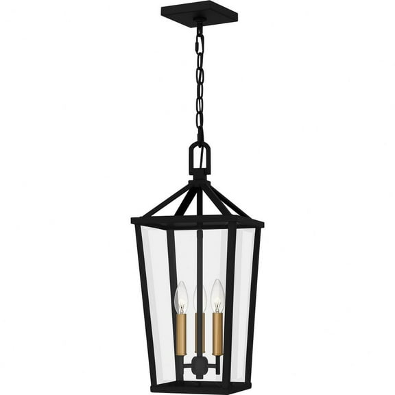 Quoizel Hull 3-Light Matte Black Mini Pendant Light