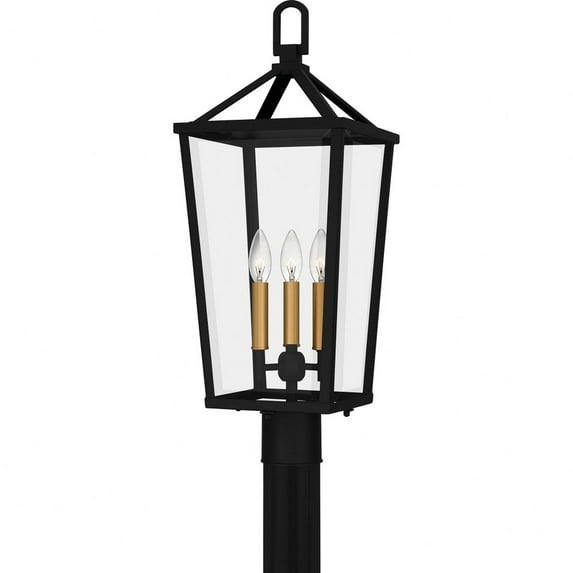 Quoizel Lighting - Hull - 3 Light Outdoor Post Lantern In Traditional