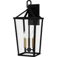 thumbnail image 1 of HUL8409MBK Quoizel Lighting Hull - 3 Light Outdoor Wall Lantern In Traditional Style-22 Inches Tall and 9.5 Inches Wide, 1 of 6