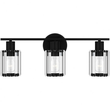PCILA8621MBK Quoizel Lighting Isla - 3 Light Bath Vanity In Contemporary Style-8 Inches Tall and 20.75 Inches Wide-Matte Black Finish