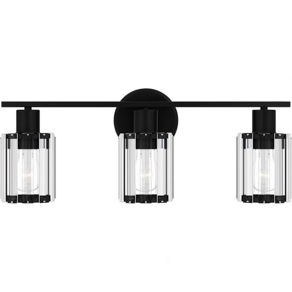 PCILA8621MBK Quoizel Lighting Isla - 3 Light Bath Vanity In Contemporary Style-8 Inches Tall and 20.75 Inches Wide-Matte Black Finish