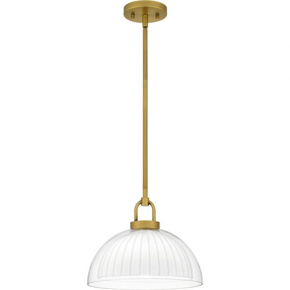 Quoizel Jansen 1-Light Brushed Gold Pendant Light