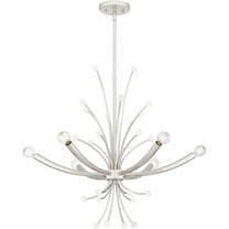 PCKIE5029PK-Quoizel Lighting-Kiera - 6 Light Chandelier In Modern Style-24.5 Inches Tall and 29 Inches Wide-Polished Nickel Finish
