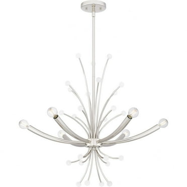 PCKIE5029PK-Quoizel Lighting-Kiera - 6 Light Chandelier In Modern Style-24.5 Inches Tall and 29 Inches Wide-Polished Nickel Finish