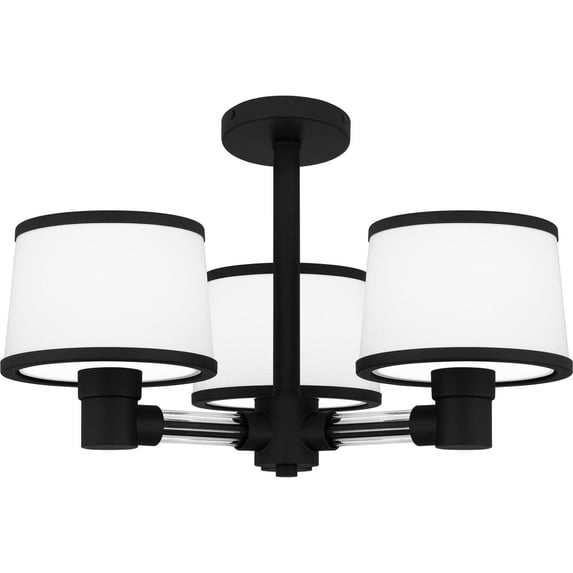 Quoizel Lighting - Kylen - 3 Light Semi-Flush Mount In Traditional Style-13.5