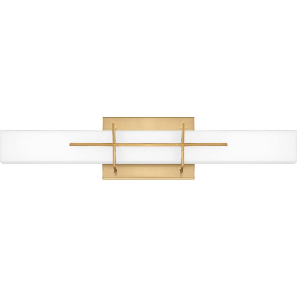 Gemini Aged Brass 22.5" LED Bath Vanity Light with Opal Glass Shade