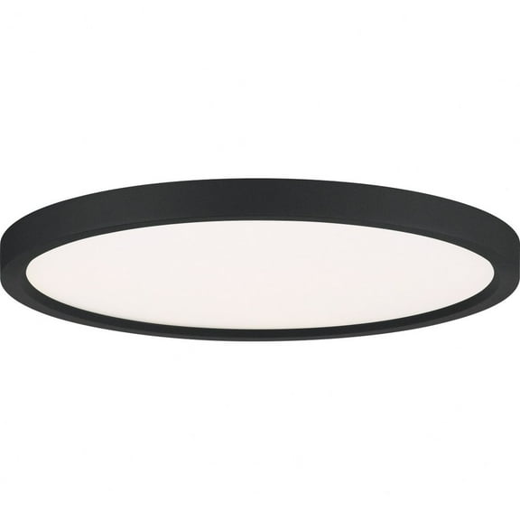 Quoizel  Outskirts Earth Black 15-inch LED light Flush Mount