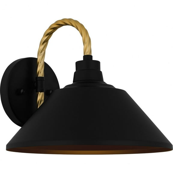 Quoizel Longshore 1-Light Matte Black Outdoor Wall Lantern