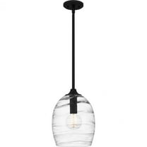 Quoizel Lucy 1-Light Matte Black Pendant Light