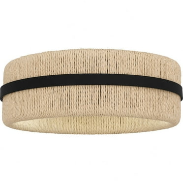 Quoizel Maeve 2-Light Matte Black Flush Mount