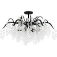 thumbnail image 1 of Quoizel Maple 6-Light Earth Black Semi-Flush Mount, 1 of 7