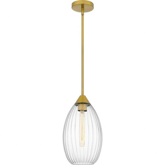 Quoizel Marza 1-Light Brushed Gold Mini Pendant