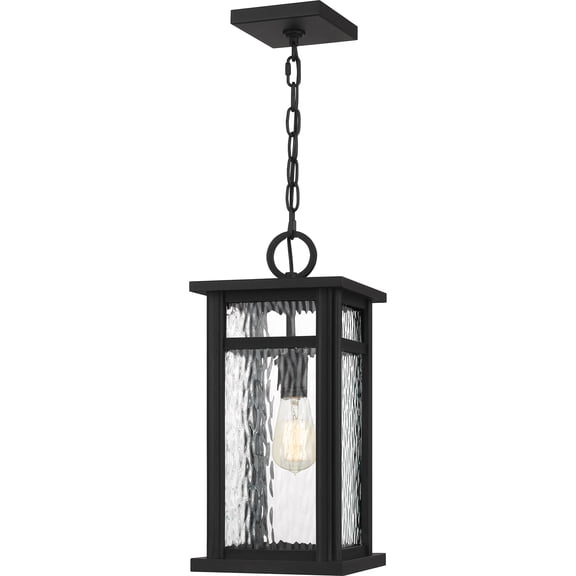 Moira 1-Light Earth Black Outdoor Hanging Lantern