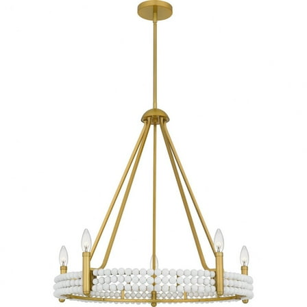 Quoizel Molly 5-Light Brushed Gold Chandelier