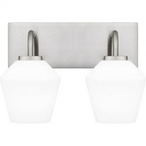 Quoizel Nielson 2-Light Brushed Nickel Bath Light