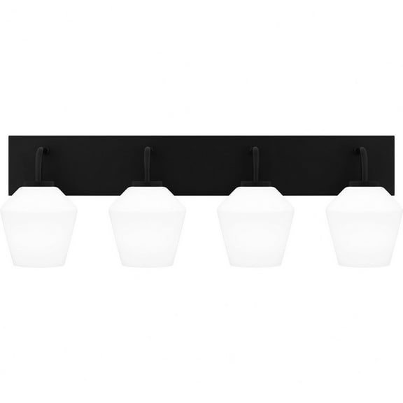 Quoizel Nielson 4-Light Matte Black Bath Light