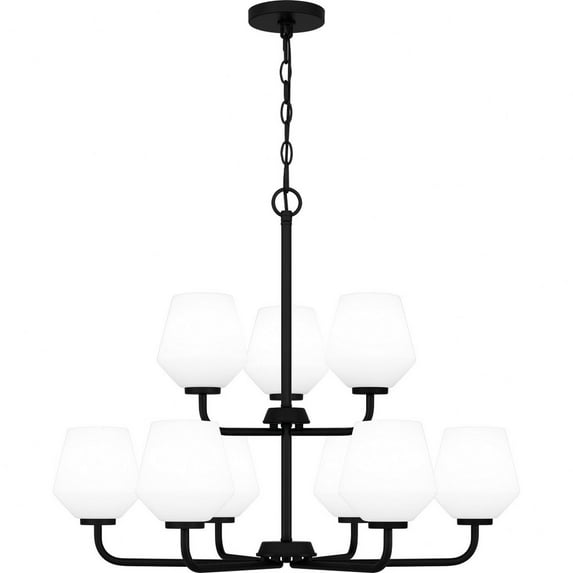 Quoizel Nielson 9-Light Matte Black Chandelier
