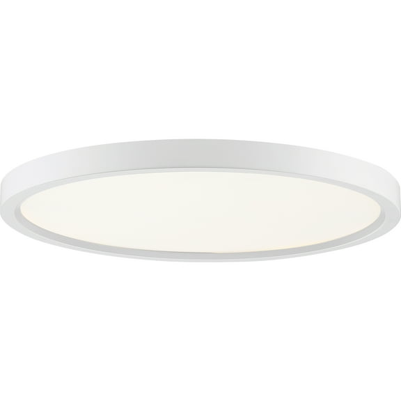 Quoizel Lighting OST1715W Outskirts Flush Mount Light, White Luster