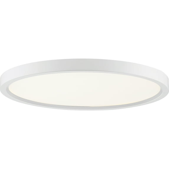 Quoizel Lighting OST1715W Outskirts Flush Mount Light, White Luster