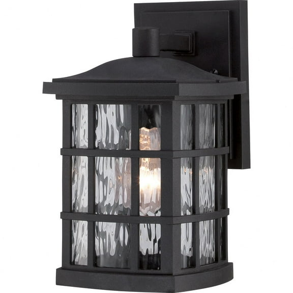 SNN8406K Quoizel Lighting Stonington - 1 Light Outdoor Wall Mount - 10.5 Inches high made with Coastal Armour-Mystic Black Finish