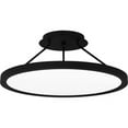thumbnail image 1 of Quoizel Outskirts Integrated LED Earth Black Semi-Flush Mount - Earth Black, 1 of 9