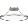 thumbnail image 1 of Quoizel Outskirts Integrated LED Brushed Nickel Semi-Flush Mount - Brushed Nickel, 1 of 8
