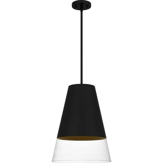 Quoizel Peregrine 1-Light Brushed Black Pendant Light