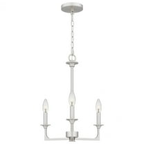 PRC5016BN-Quoizel Lighting-Prescott - 3 Light Chandelier In Transitional Style-20 Inches Tall and 16 Inches Wide-Brushed Nickel Finish    -Traditional
