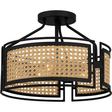 Quoizel Lighting - Priya - 3 Light Semi-Flush Mount-10.5 Inches Tall and 14.5