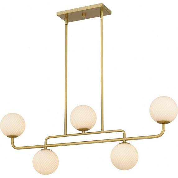 Quoizel Lighting - Regis - 5 Light Linear Chandelier-14.25 Inches Tall and 40