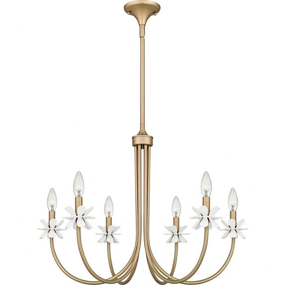 REY5030BGD Quoizel Lighting Remy - 6 Light Chandelier-21.5 Inch Tall and 30 Inch Wide
