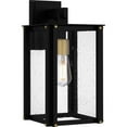 thumbnail image 1 of Quoizel Robbins 1-Light Matte Black Outdoor Wall Lantern, 1 of 7