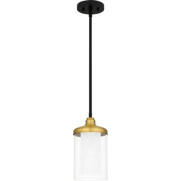 ROW1506MBK-Quoizel Lighting-Rowland - 1 Light Mini Pendant In Modern Style-11.75 Inches Tall and 6 Inches Wide     -Traditional Installation