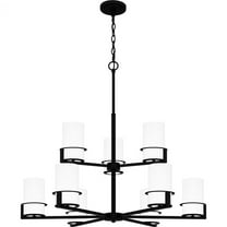 Quoizel Seymour 9-Light Matte Black Chandelier
