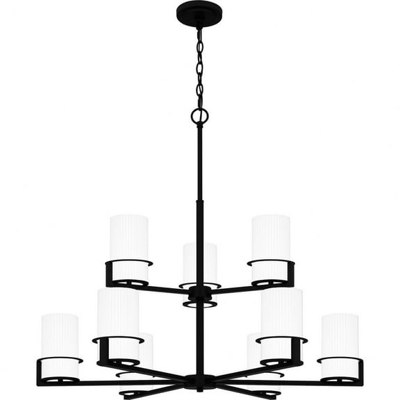 Quoizel Seymour 9-Light Matte Black Chandelier