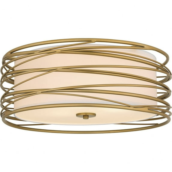 Quoizel Lighting - Spiral - 3 Light Semi-Flush Mount-10.25 Inches Tall and 20