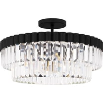 Quoizel Starlight 4-Light Matte Black Semi-Flush Mount