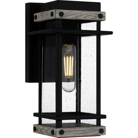 Quoizel Strader 1-Light Matte Black Outdoor Wall Lantern