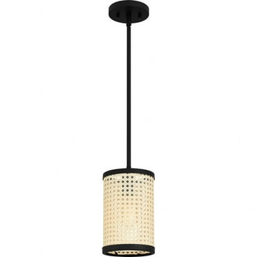SYA1506MBK-Quoizel Lighting-Syrah - 1 Light Mini Pendant In Coastal Style-10.25 Inches Tall and 6 Inches Wide-Matte Black Finish    -Traditional