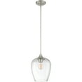 thumbnail image 1 of Quoizel Lighting TWE1510BN Towne 1 Light Mini Pendant Light, Brushed Nickel, 1 of 5
