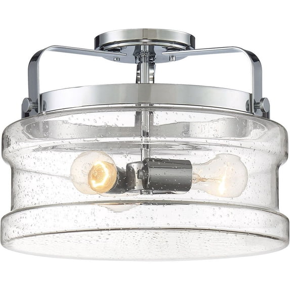 Quoizel Danbury 3-Light Ceiling Light in Polished Chrome