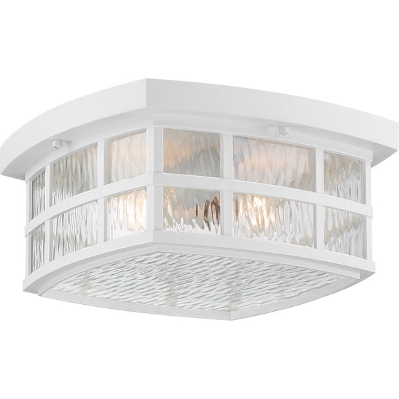 Quoizel Lighting - Two Light Outdoor Flush Mount - Outdoor Lantern - Stonington