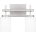 thumbnail image 1 of Wilburn 2-Light LED Bathroom Vanity Light in Brushed Nickel, 1 of 9
