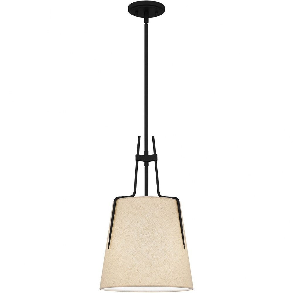 Leona Matte Black Glass LED Mini Pendant Light