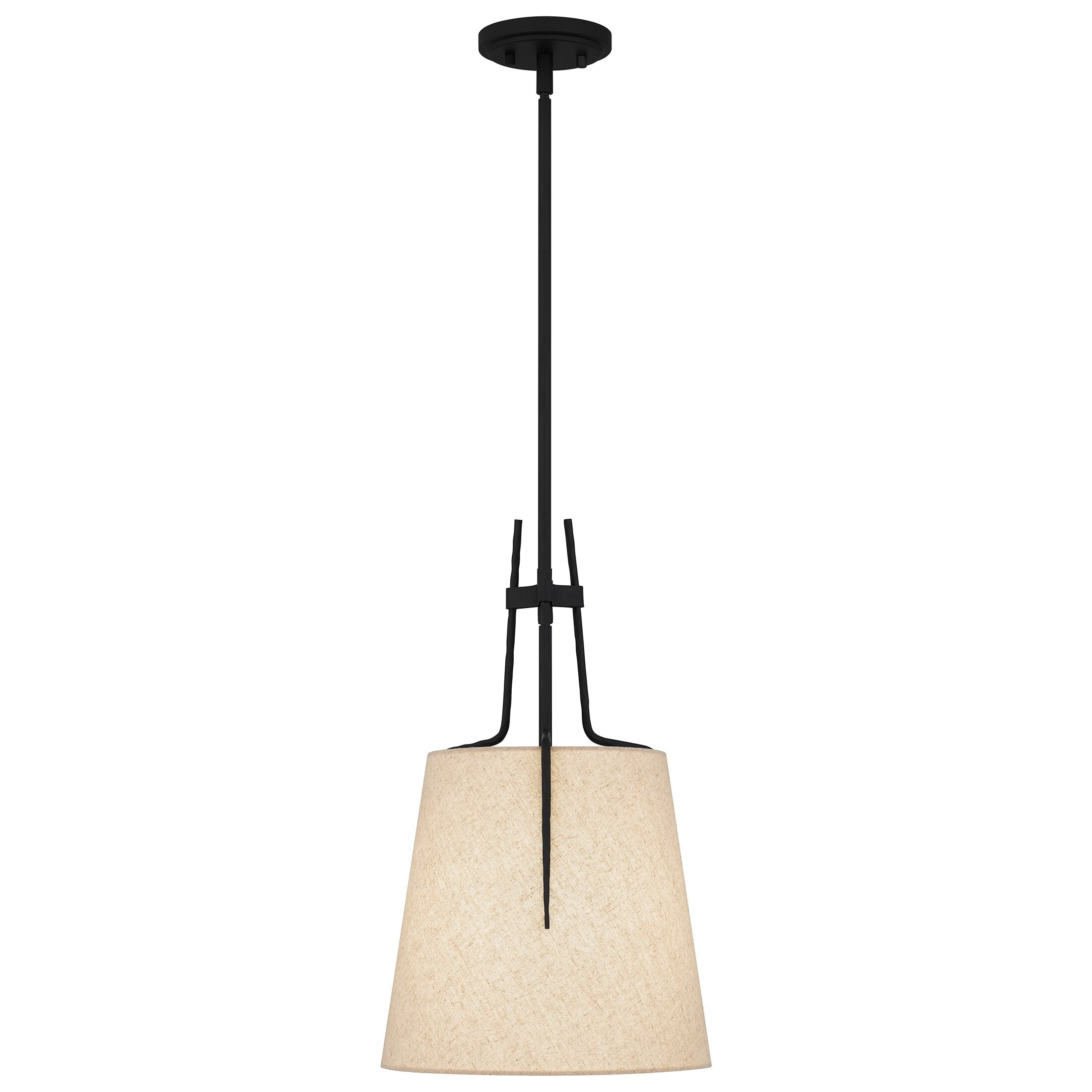 Leona Matte Black Glass LED Mini Pendant Light