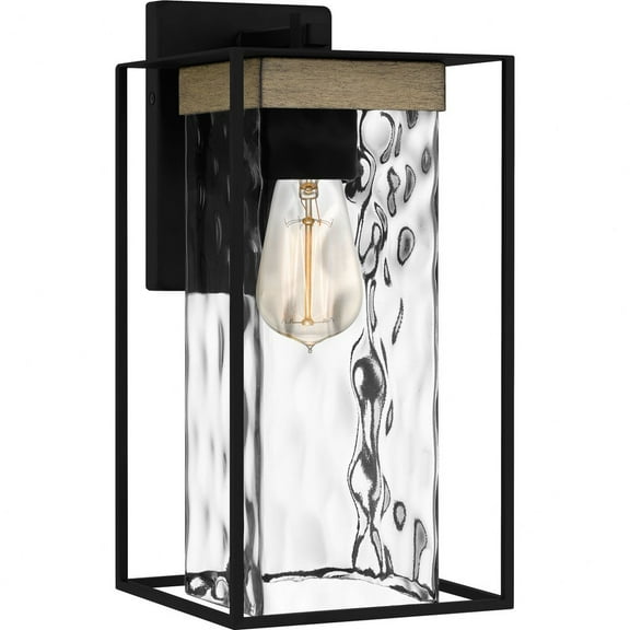 Quoizel Longwood 1-Light Matte Black Outdoor Wall Lantern