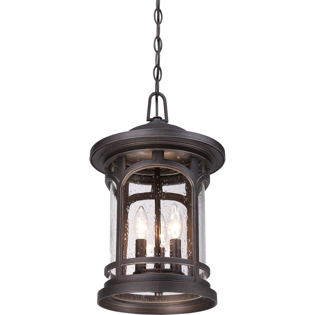 Palladian Bronze 18" Outdoor Pendant Light with Clear Glass