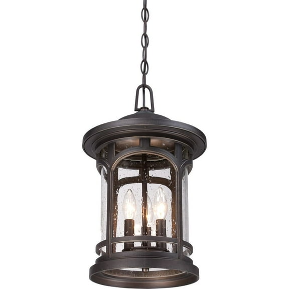 Quoizel MBH1911PN Marblehead 3-Light Outdoor Lantern in Bronze