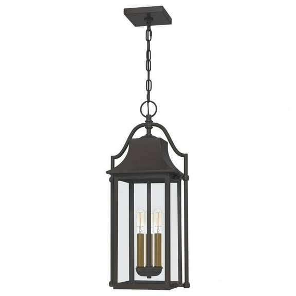 Quoizel Manning 3-Light Western Bronze Mini Pendant